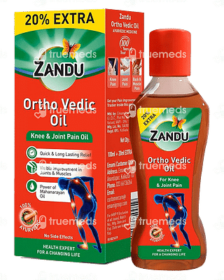 Zandu Ortho Vedic Knee And Joint Pain Oil 120 ML