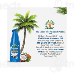 Dabur Anmol Gold Pure Coconut Oil 600ml