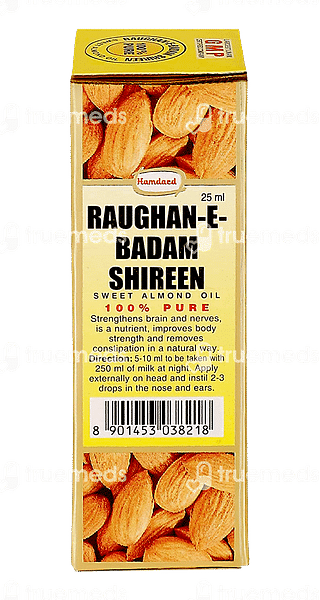 Hamdard Raughan E Badam Shirin Oil 25 ML