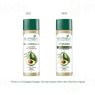 Biotique Cado Stress Relief Avocado Body Massage Oil 200 Ml