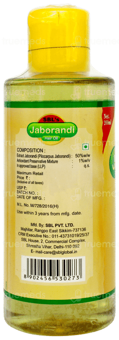 Sbls Jaborandi Hair Oil 200ml