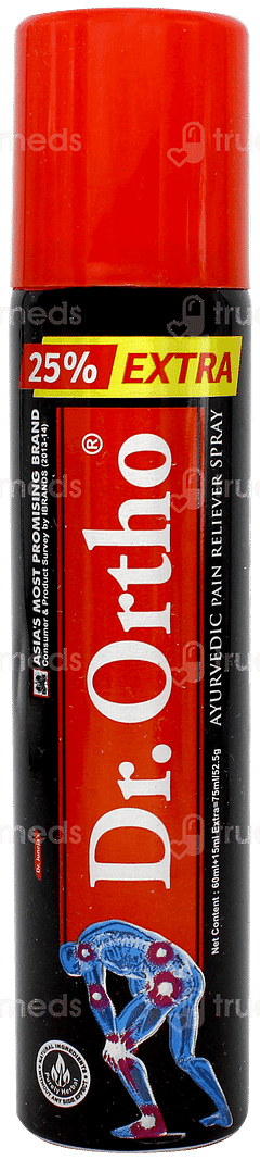 Dr Ortho Pain Reliever Spray 75ml Dr Ortho Pain Reliever Spray 75ml