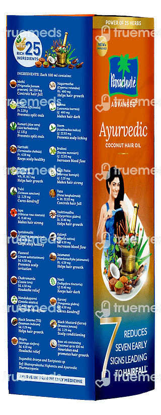 Parachute Advansed Ayurvedic Coconut Hair Oil 300 ML