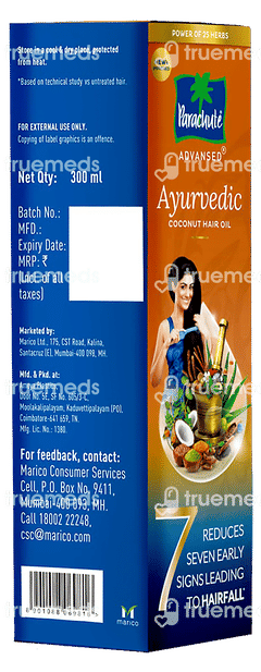 Parachute Advansed Ayurvedic Coconut Hair Oil 300 ML Parachute Advansed Ayurvedic Coconut Hair Oil 300 ML