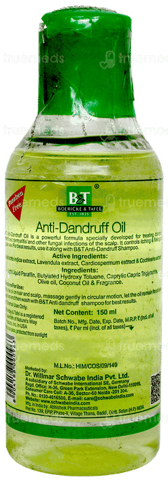 Boericke & Tafel Anti Dandruff Oil 150Ml
