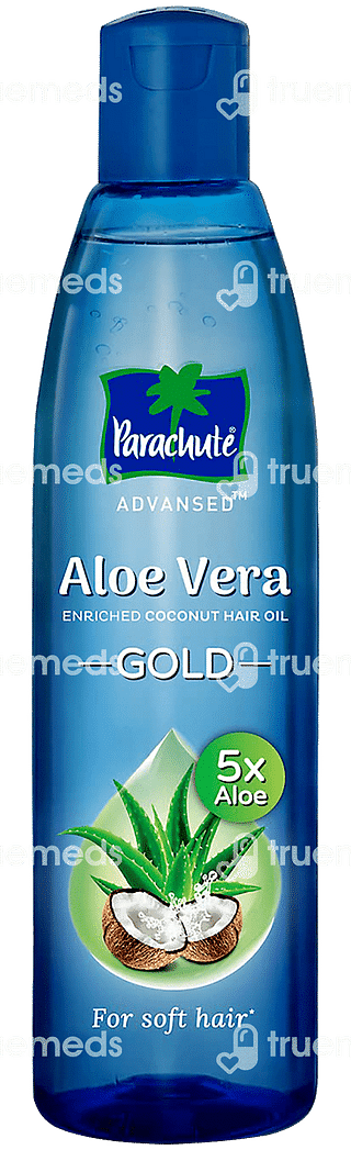 Parachute Advansed Aloe Vera Enriched Coconut Hair Oil Gold With 5x Aloe Oil 400 ML