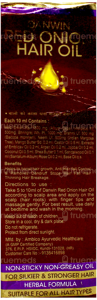 Danwin Red Onion Hair Oil 100Ml