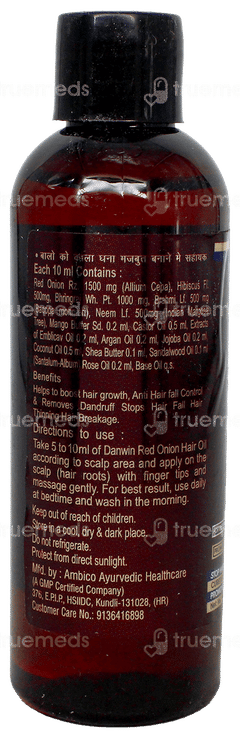Danwin Red Onion Hair Oil 100Ml