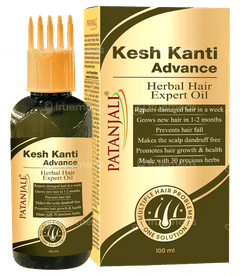 Patanjali Kesh Kanti Advance Herbal Hair Expert Oil 100Ml Patanjali Kesh Kanti Advance Herbal Hair Expert Oil 100Ml