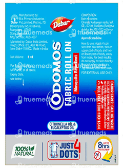 Odomos Mosquito Repellent Fabric Roll On 8ml