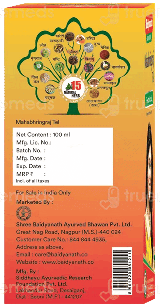 Baidyanath Mahabhringraj Tel 100Ml