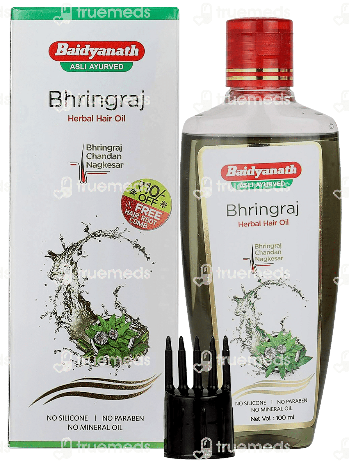 Baidyanath Bhringraj Herbal Hair Oil 100 Ml Uses Side Effects Dosage Price Truemeds 0480