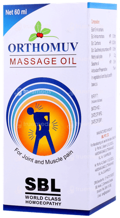 Sbl Orthomuv Massage Oil 60ml