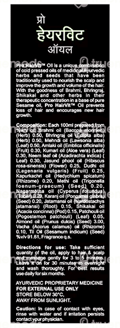 Millennium Herbal Care Pro Hairvit Oil 100 ML