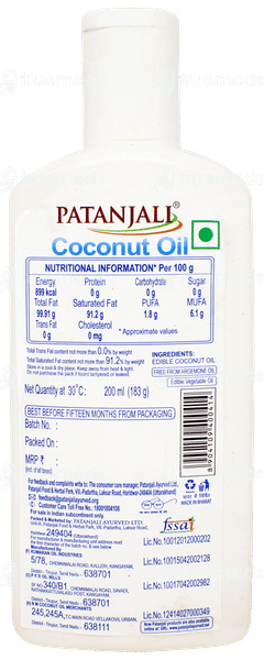 Patanjali Coconut Oil 200ml