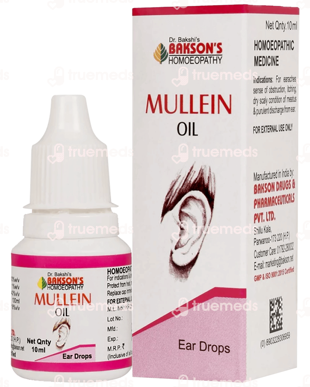 Baksons Mullein Oil Ear Drops 10Ml