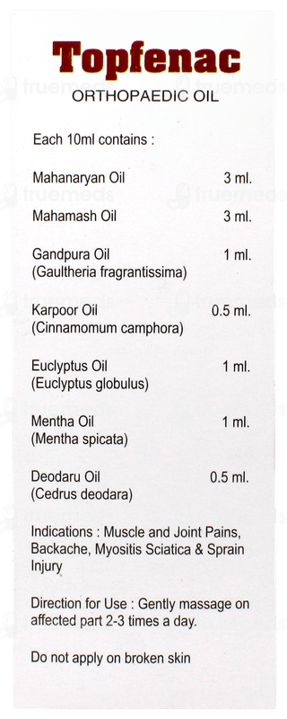 Topfenac Orthopaedic Oil 50ml