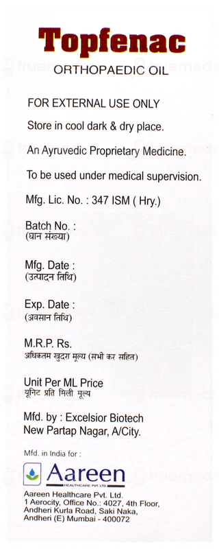 Topfenac Orthopaedic Oil 50ml