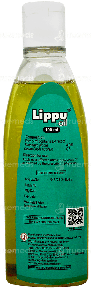 Dr Jrk Lippu Oil 100Ml