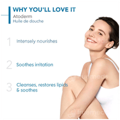 Bioderma Atoderm Huile De Douche Ultra Nourishing Anti Irritation Cleansing Oil 200ml