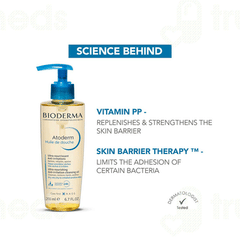Bioderma Atoderm Huile De Douche Ultra Nourishing Anti Irritation Cleansing Oil 200ml