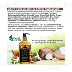 Oriental Botanics Sandalwood And Neroli Massage Oil 200 ML