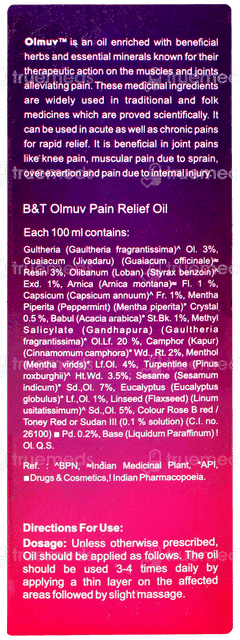 Olmuv Pain Relief Oil 60ml