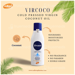 Vircoco Cold Pressed Virgin Coconut Oil 200Ml Vircoco Cold Pressed Virgin Coconut Oil 200Ml