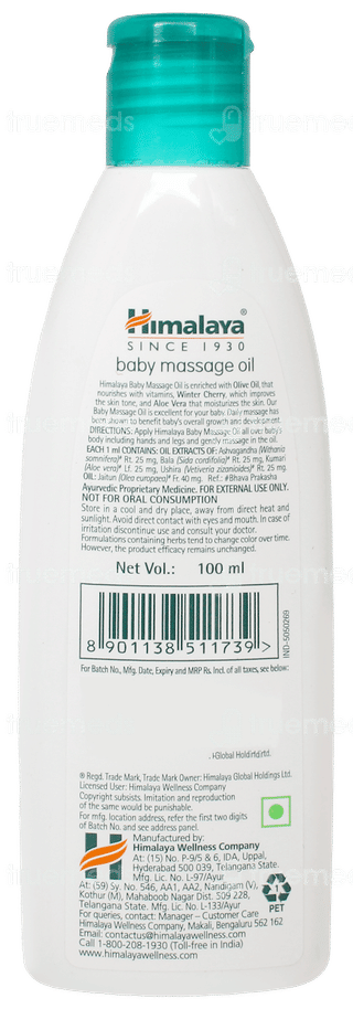 Himalaya Baby Massage Oil 100ml With Gentle Baby Soap 50gm Free