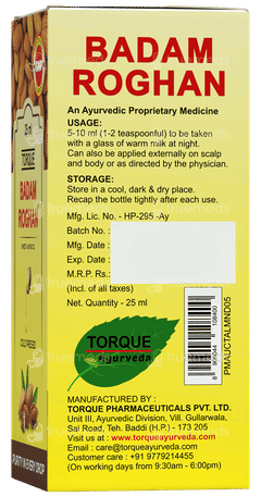 Torque Badam Roghan Oil 25ml