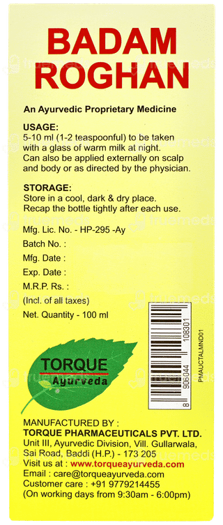 Torque Badam Roghan Oil 100ml