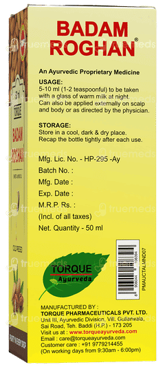 Torque Badam Roghan Oil 50ml