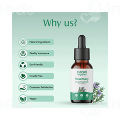 Aravi Organic Rosemary Essential Oil 15ml