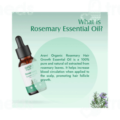 Aravi Organic Rosemary Essential Oil 15ml