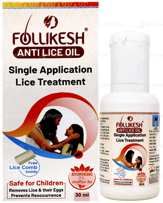 Follikesh Anti Lice Oil 30ml With Lice Comb Free