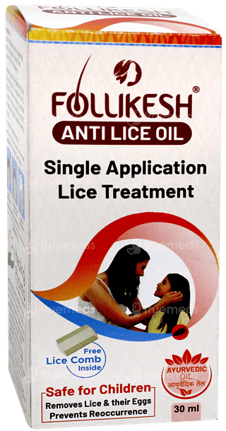 Follikesh Anti Lice Oil 30ml With Lice Comb Free
