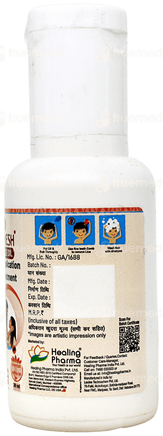 Follikesh Anti Lice Oil 30ml With Lice Comb Free