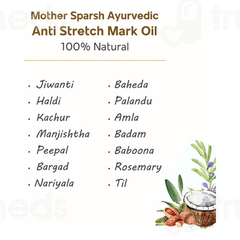 Mother Sparsh Stretch Mark Massage Oil 100ml