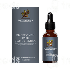 24 Ct Naturals Diabetic Vein Care Nabhi Chikitsa 30ml