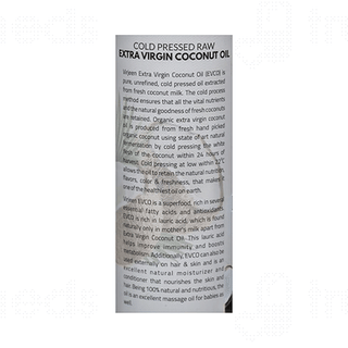 Virjeen Cold Pressed Raw Extra Virgin Coconut Oil 100ml