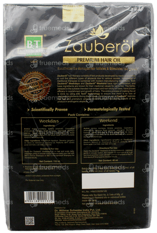 Boericke And Tafel Zauberol Premium Hair Oil 150Ml