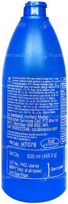 Parachute 100% Pure Coconut Oil 500ml