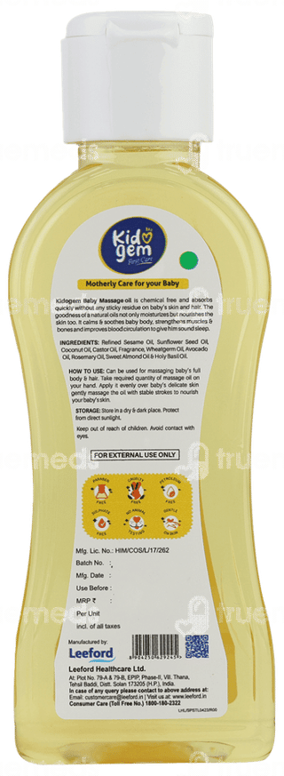 Kidogem Baby Massage Oil 100Ml