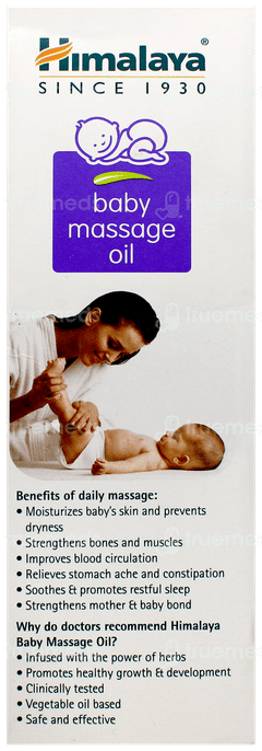 Himalaya Baby Massage Oil 200ml With Gentle Baby Soap 75gm Free
