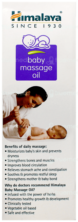 Himalaya Baby Massage Oil 200ml With Gentle Baby Soap 75gm Free