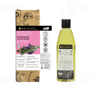Soulflower Pure & Natural Rosemary Lavender Healthy Hair Oil 225ml