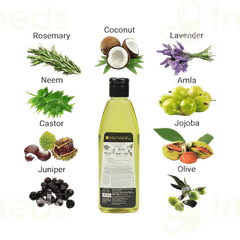 Soulflower Pure & Natural Rosemary Lavender Healthy Hair Oil 225ml