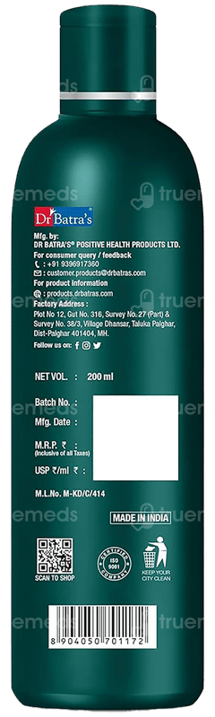 Dr Batras Hair Fall Control Oil 200ml Dr Batras Hair Fall Control Oil 200ml