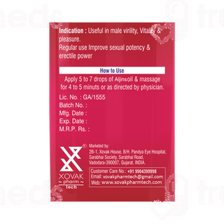 Xovak Pharmtech Aljins 69 Massage Oil 50ml
