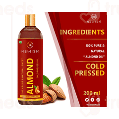 Newish Almond Cold Pressed Oil 200ml Newish Almond Cold Pressed Oil 200ml